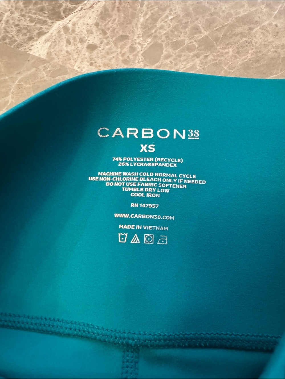 CARBON38 High Rise 7ö Legging In Cloud
Compression XS - Picture 6 of 7
